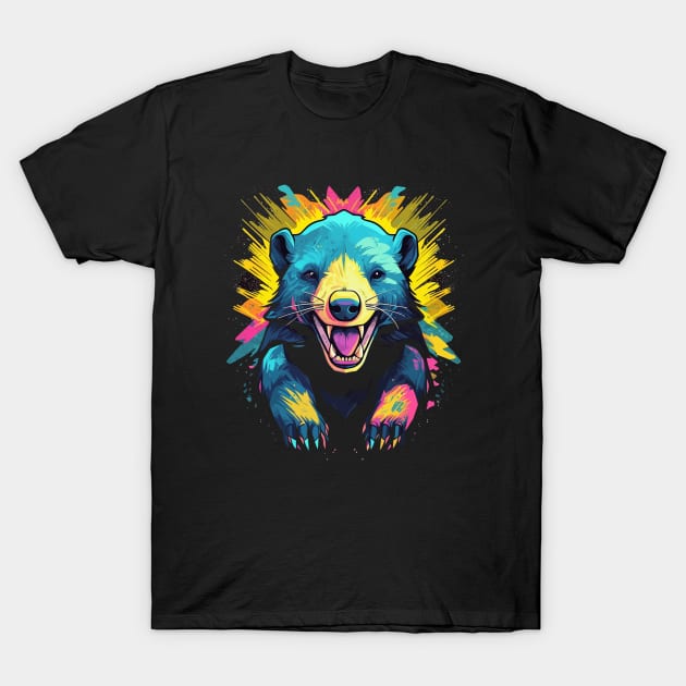 Honey Badger Smiling T-Shirt by JH Mart